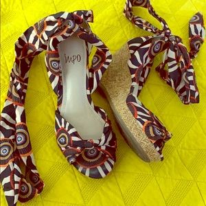 Impo OVALIA Ankle Wrap Wedge Sandal
